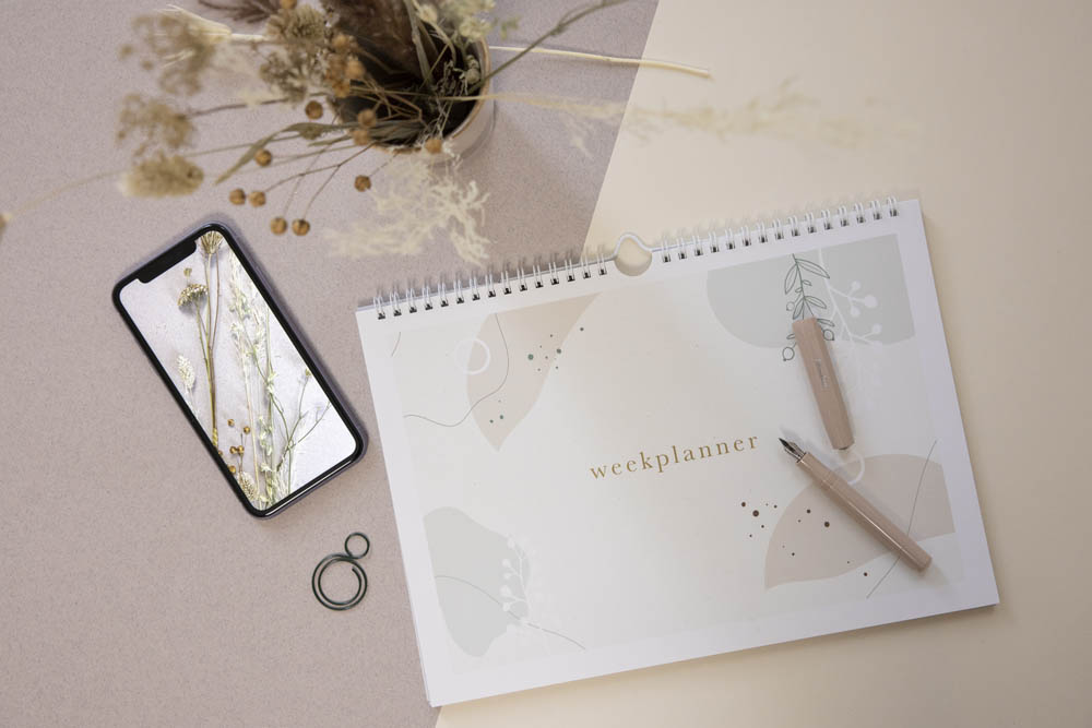 Weekplanner incl. stickervel - Eclipse Weekplanner incl. stickervel - Eclipse
