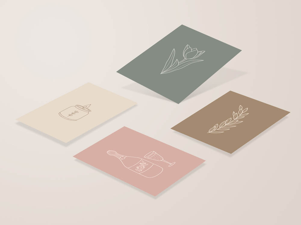 Mini wenskaartjes / cadeaulabels - 20 stuks - Eclipse