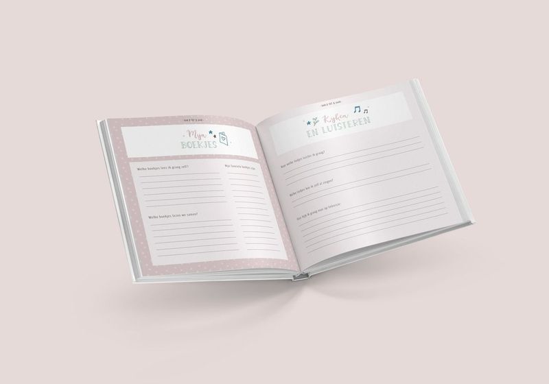 Mijn opgroeiboek (1 tot 4 jaar) - blauw