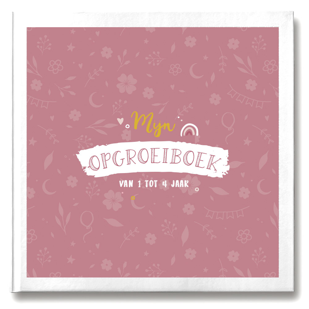 Mijn opgroeiboek (1 tot 4 jaar) - roze