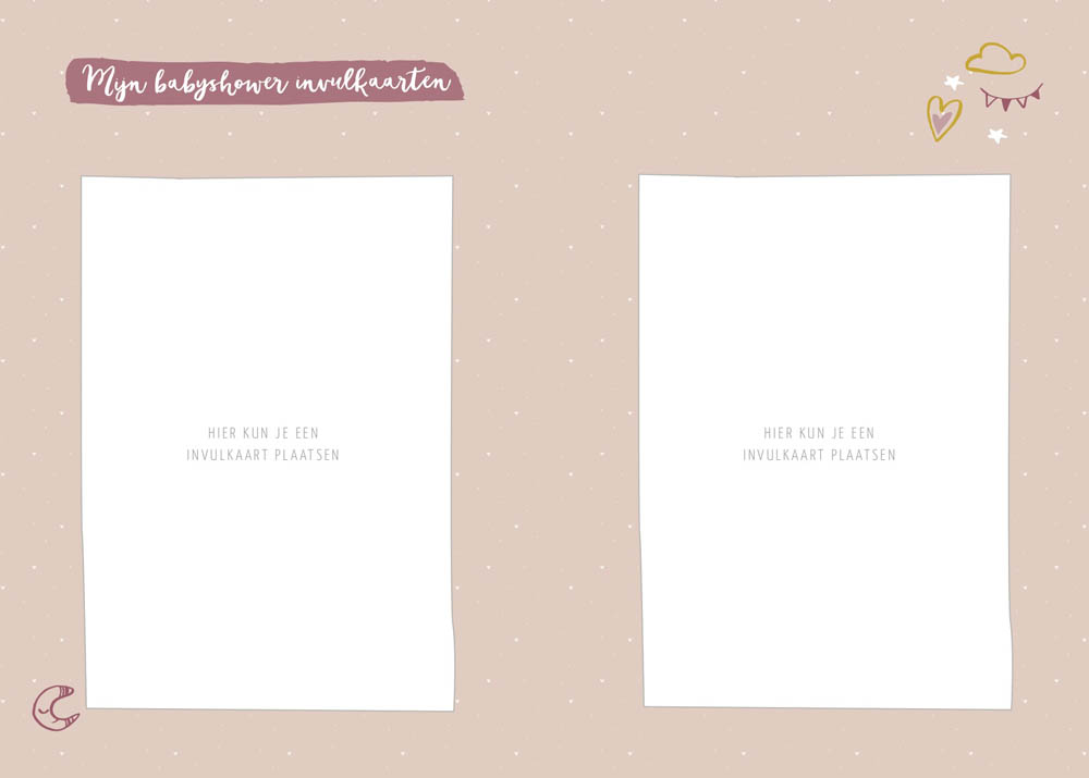 Mijn babyshowerboek (inclusief invulkaarten) - roze
