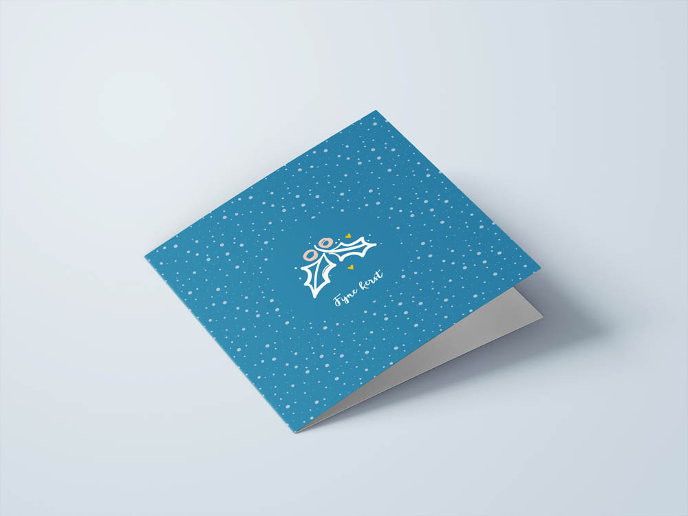 Wenskaarten kerst - set van 6 - incl enveloppen - Universe
