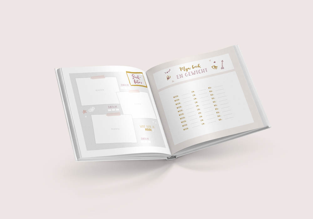 Mijn zwangerschapsdagboek - roze