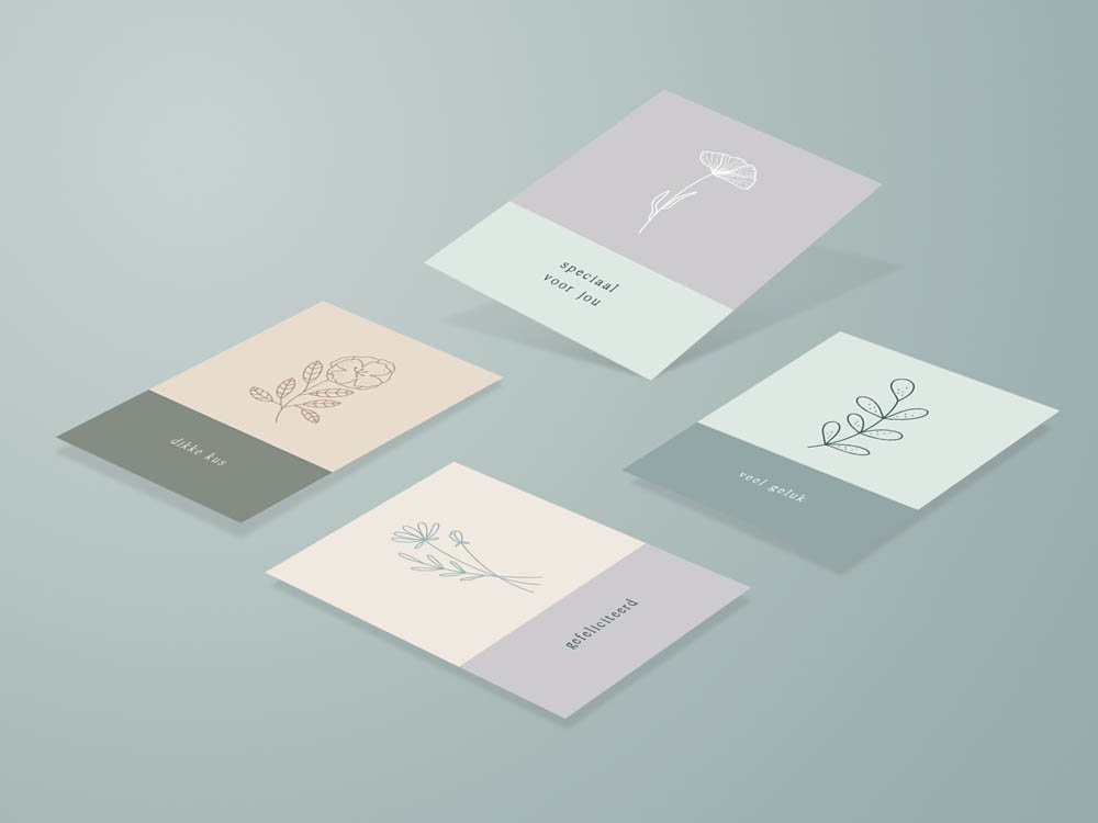Mini wenskaartjes / cadeaulabels - 20 stuks - Eclipse