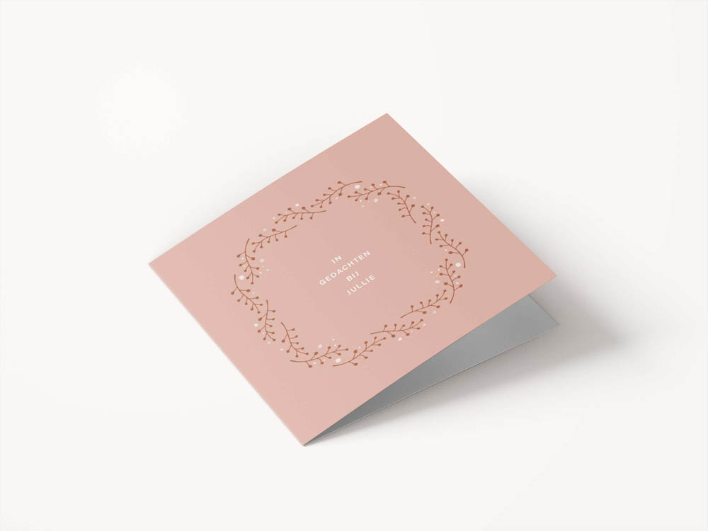 Wenskaarten condoleance / sterkte - set van 6 - incl enveloppen - Eclipse