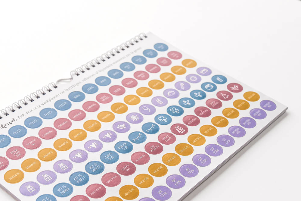 Weekplanner incl. stickervel - Universe