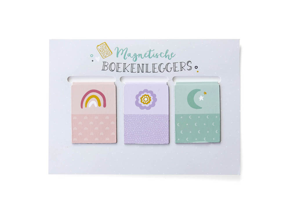Magnetische boekenleggers - set van 3 - Universe