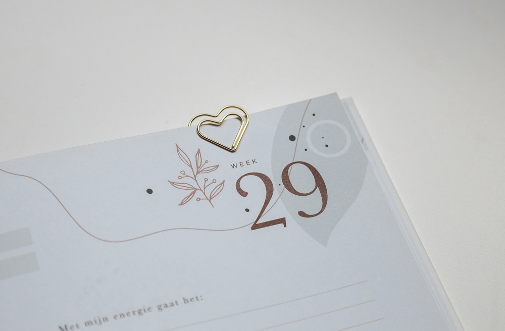 Paperclips hart - 30 stuks - goud
