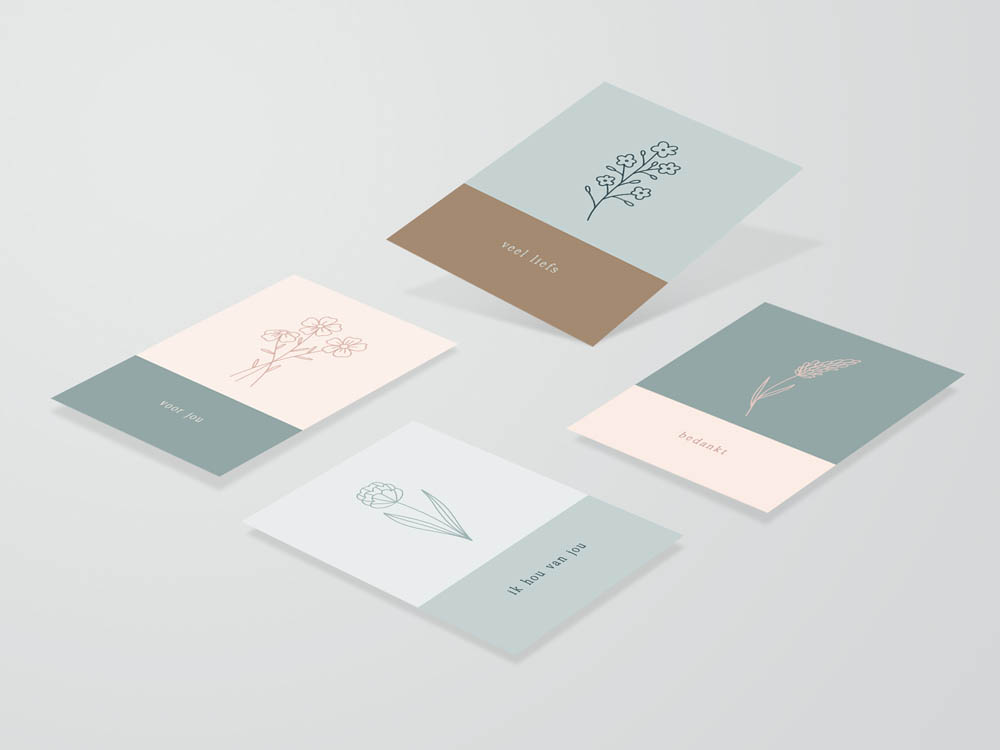 Mini wenskaartjes / cadeaulabels - 20 stuks - Eclipse