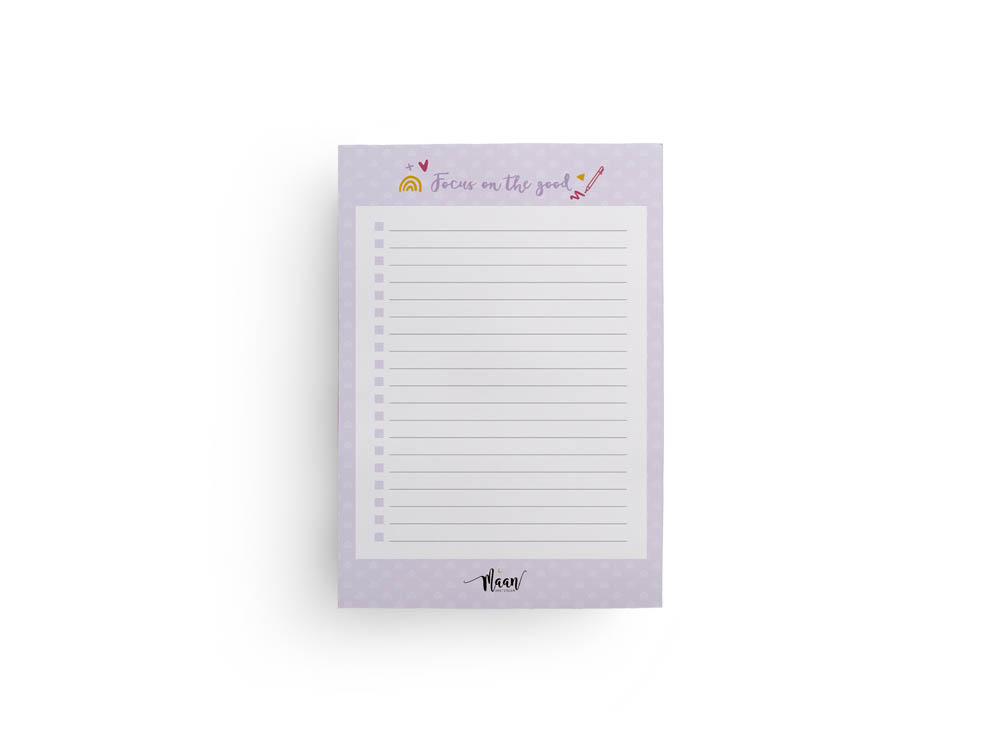 Notitieblok A5 - to do lijst - Universe lila