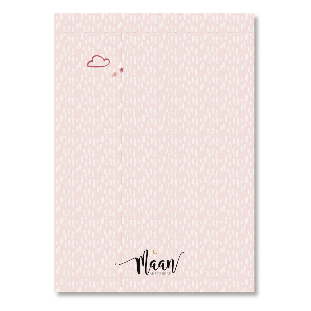 Mijn babyshower invulkaarten (30 stuks) - roze