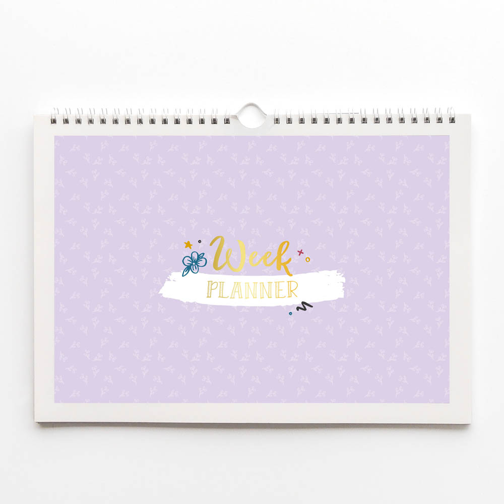 Weekplanner incl. stickervel - Universe