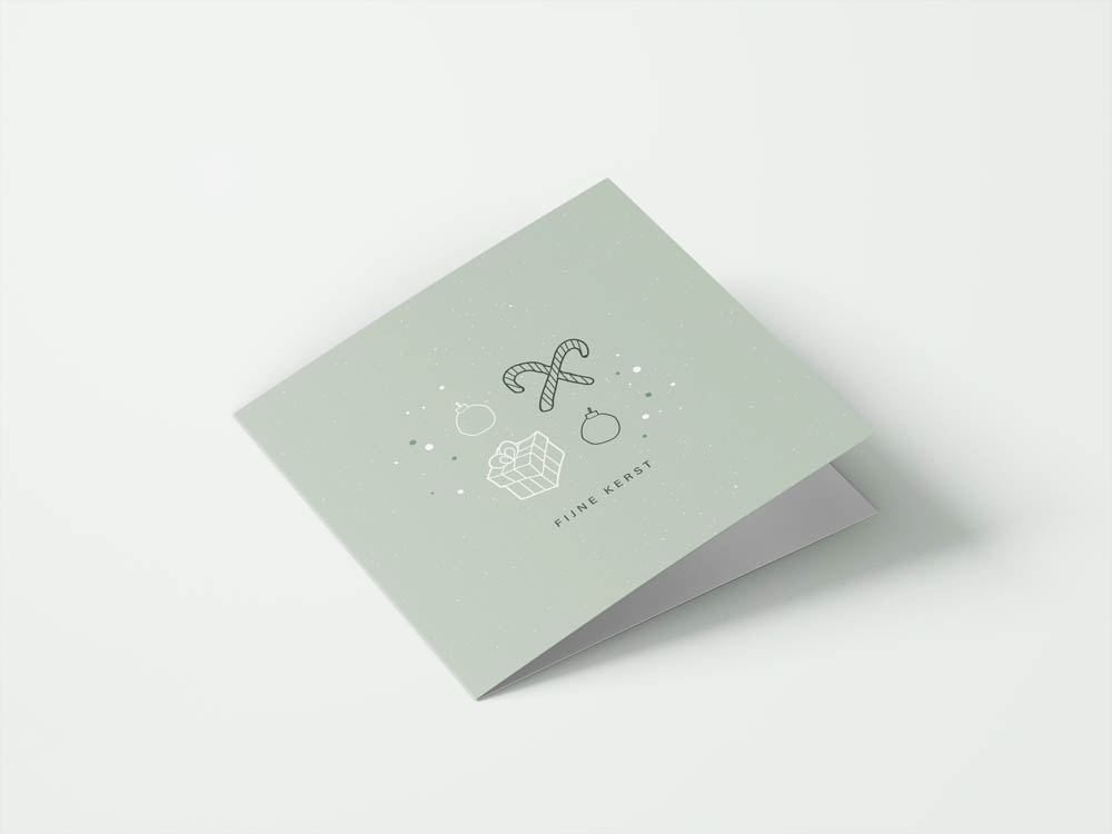 Wenskaarten kerst - set van 6 - incl enveloppen - Eclipse