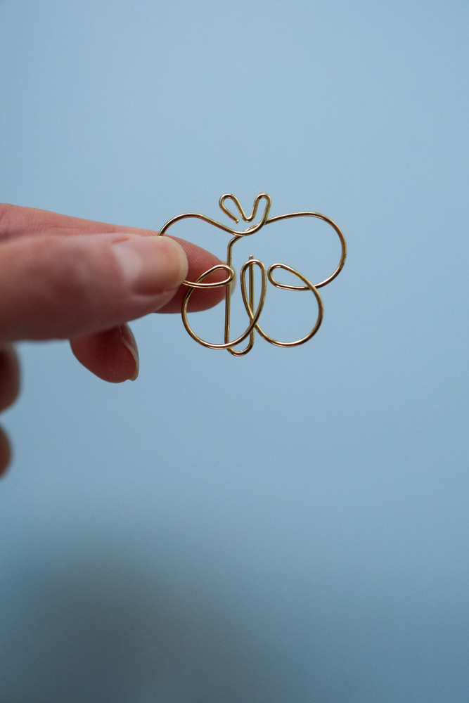 Paperclips vlinder - 20 stuks - goud Paperclips vlinder - 20 stuks - goud