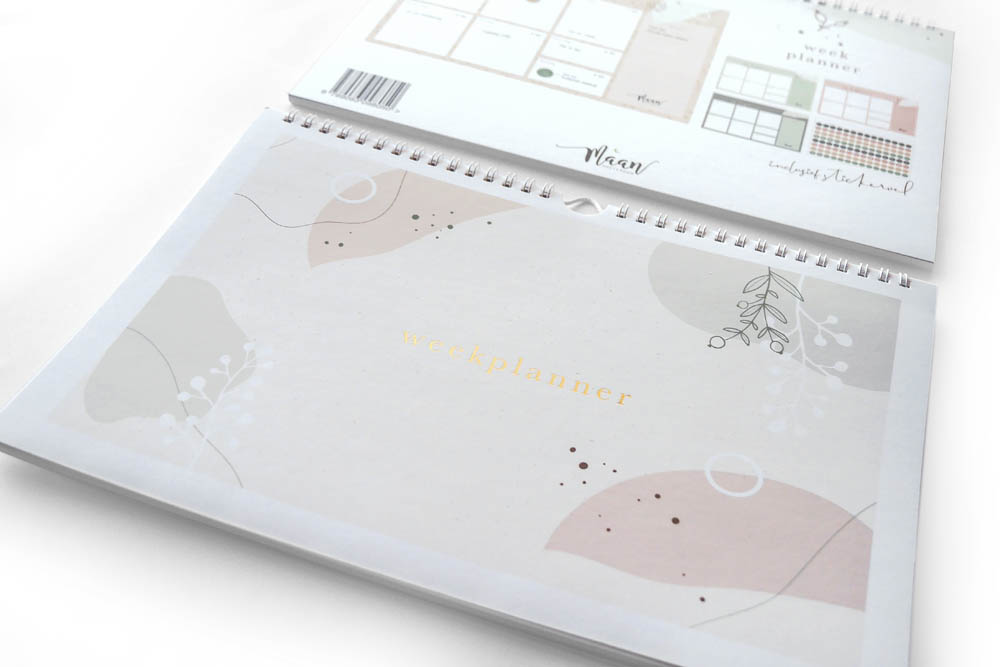 Weekplanner incl. stickervel - Eclipse Weekplanner incl. stickervel - Eclipse