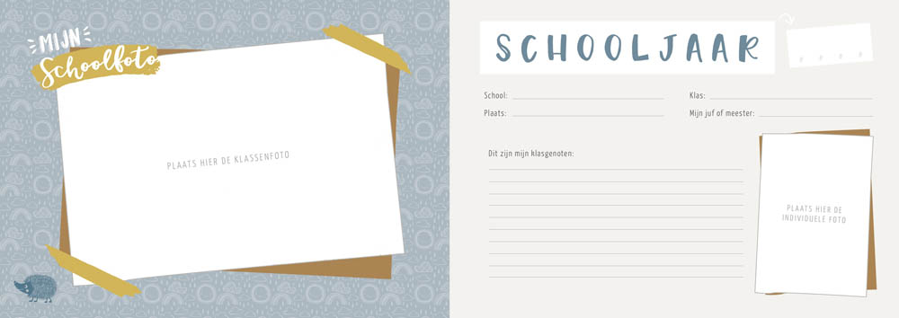 Mijn schoolfotoboek - groen