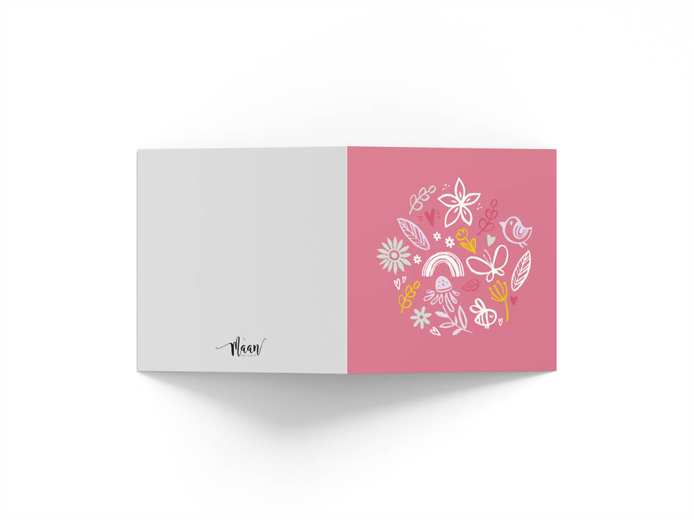 Wenskaarten blanco - set van 6 - incl enveloppen - Universe
