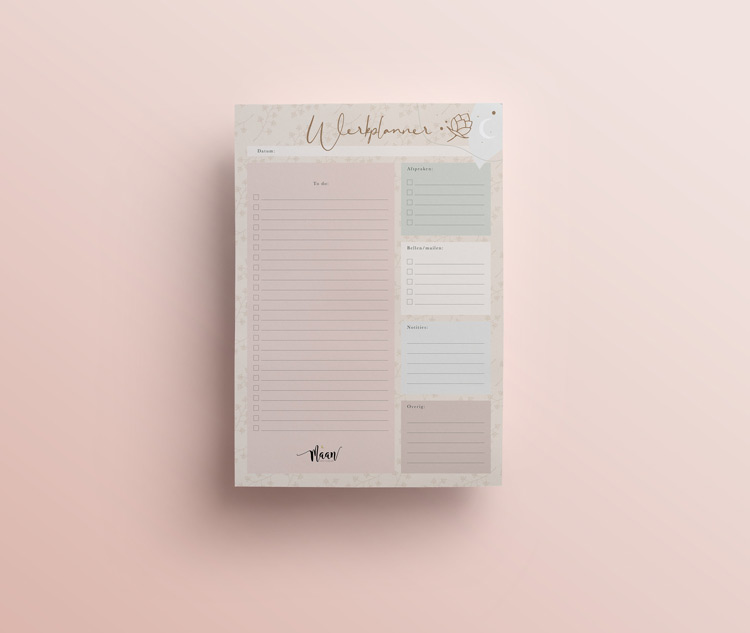Werkplanner - to do notitieblok - A4 - Eclipse