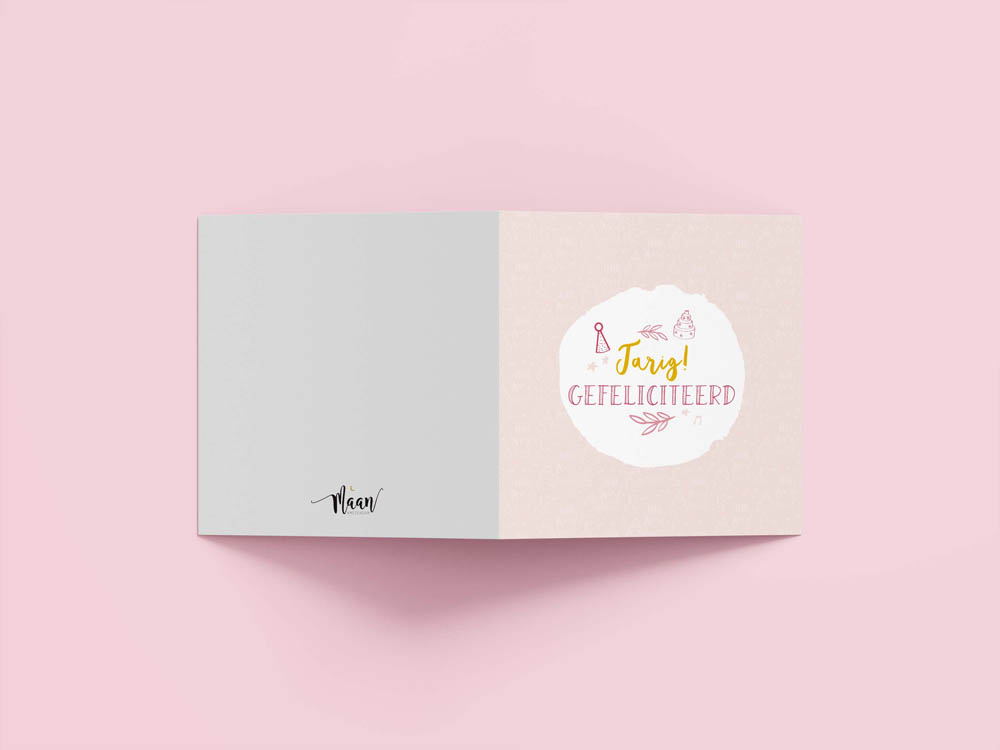 Wenskaarten verjaardag - set van 6 - incl enveloppen - Universe
