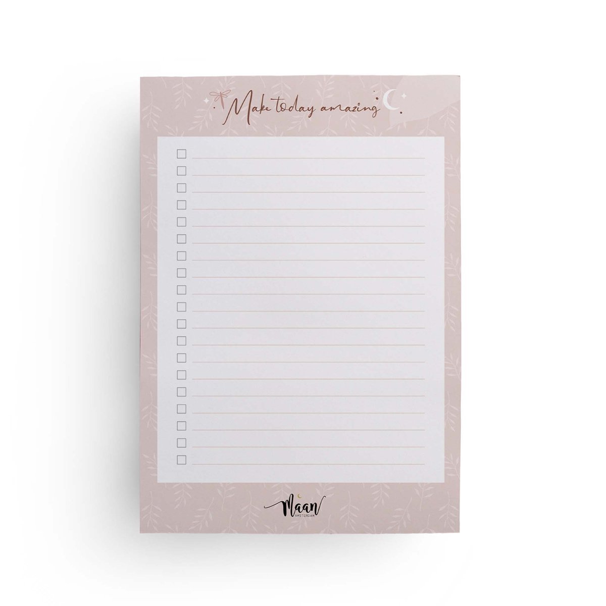 Notitieblok A5 - to do lijst - Eclipse - Nude