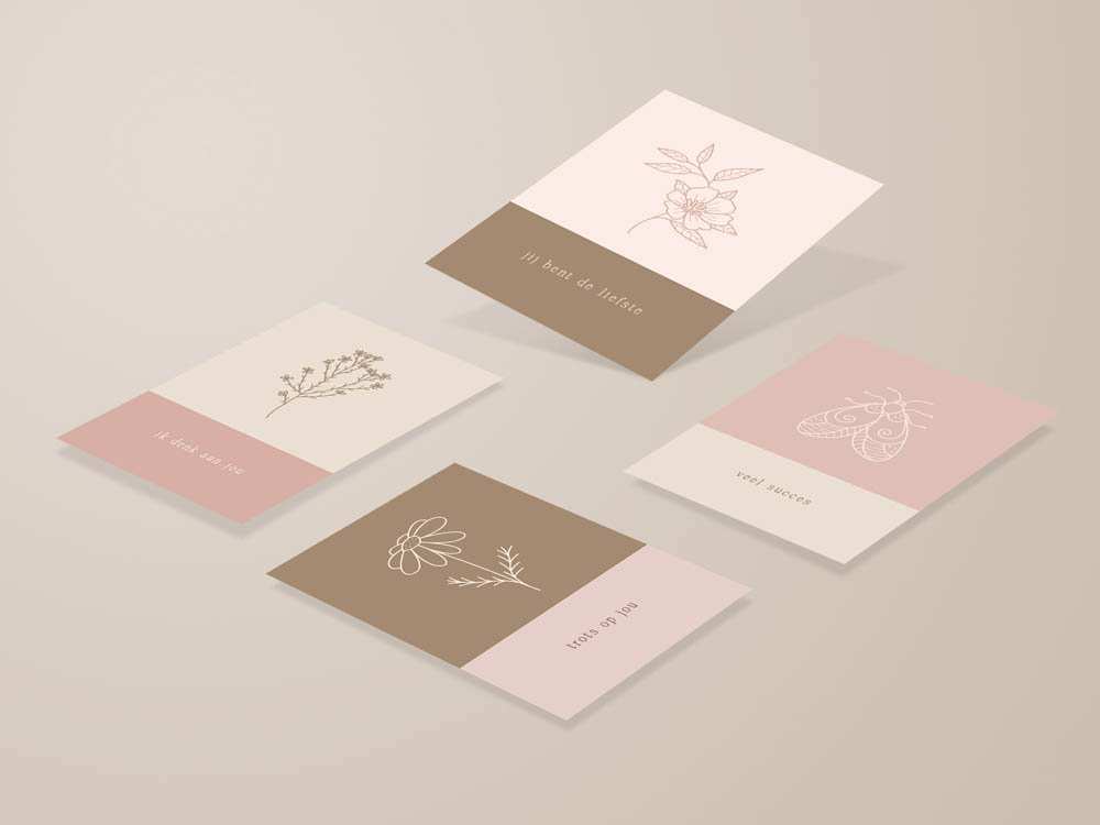 Mini wenskaartjes / cadeaulabels - 20 stuks - Eclipse