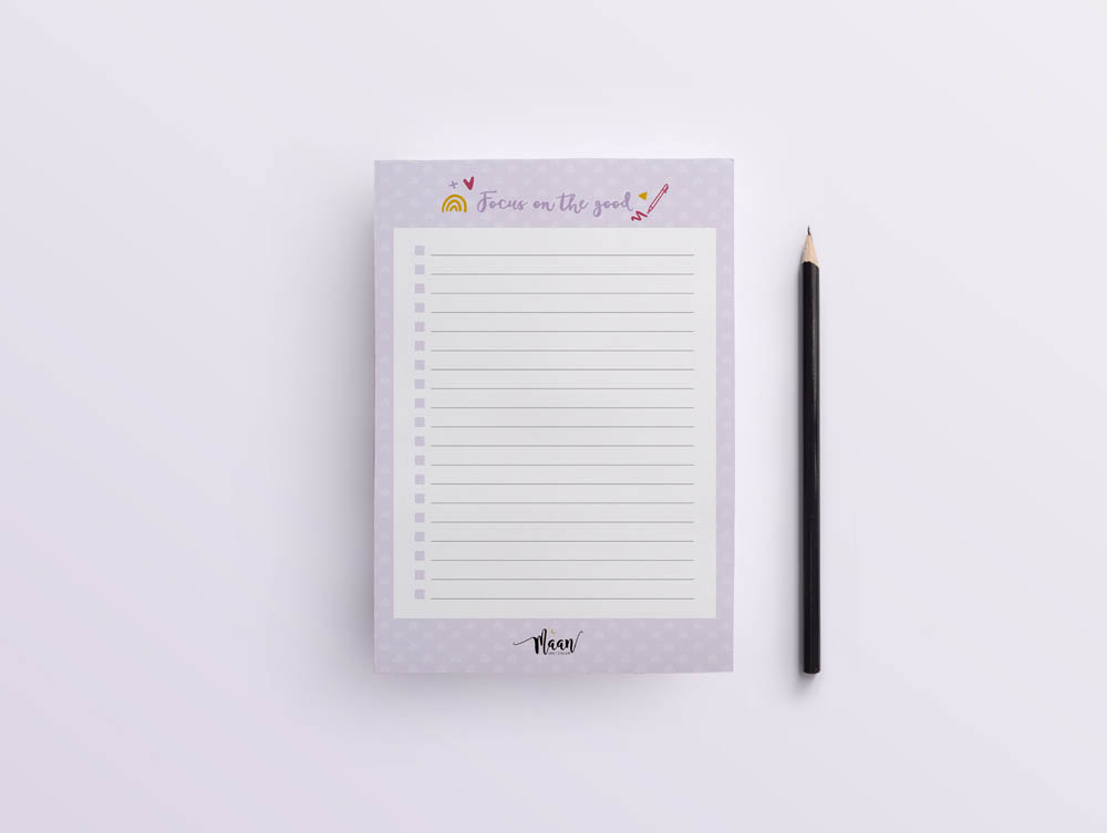 Notitieblok A5 - to do lijst - Universe lila