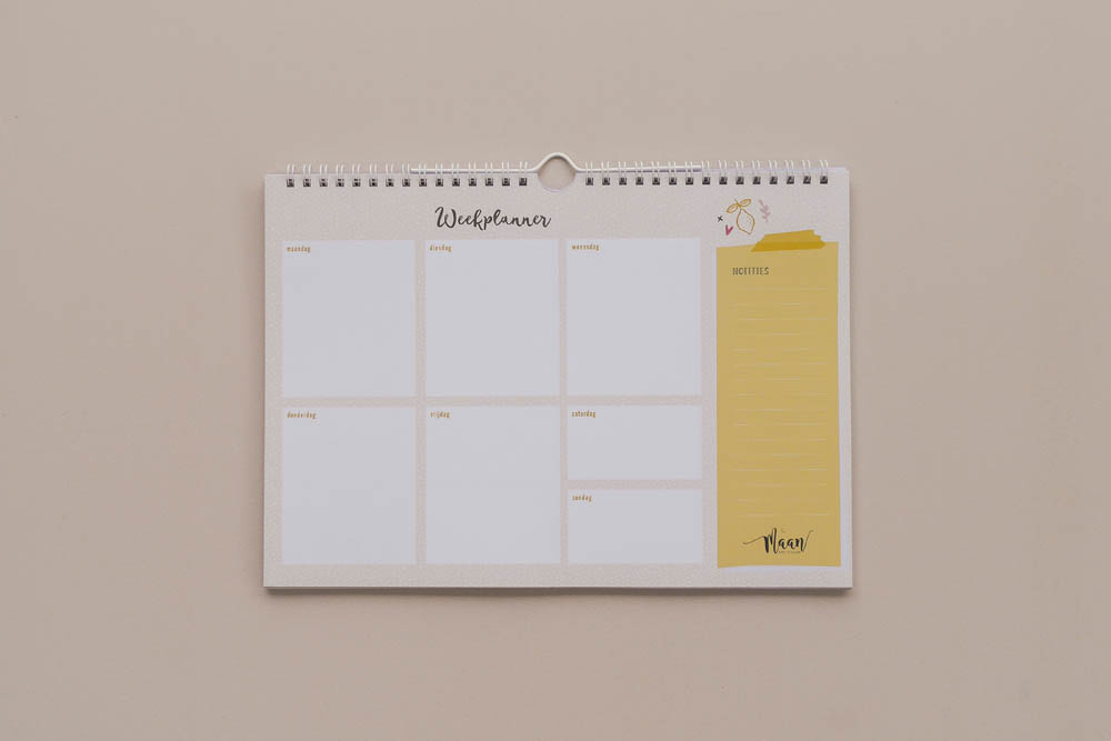 Weekplanner incl. stickervel - Universe