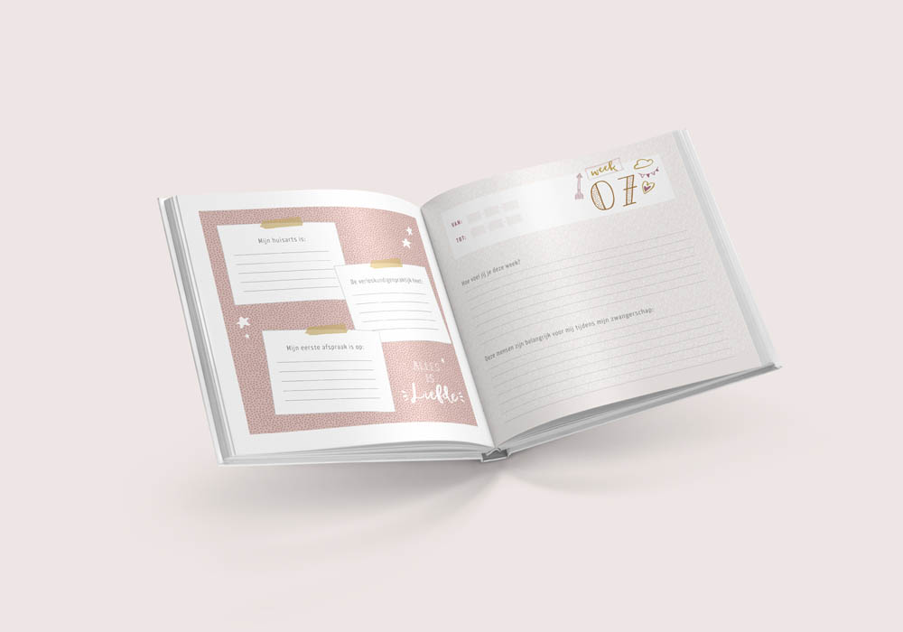 Mijn zwangerschapsdagboek - roze