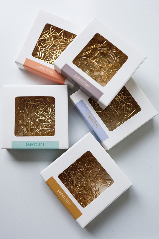 Paperclips ring - 20 stuks - goud