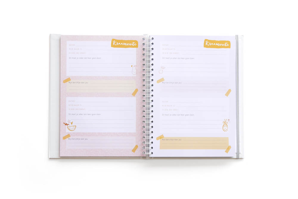 Mijn geboorteboek / kraambezoekboek - roze