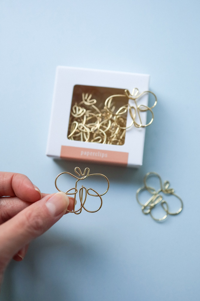 Paperclips vlinder - 20 stuks - goud Paperclips vlinder - 20 stuks - goud