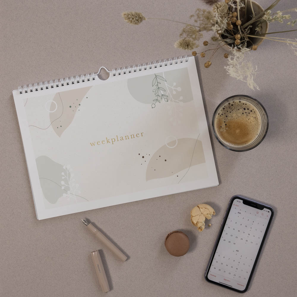 Weekplanner incl. stickervel - Eclipse Weekplanner incl. stickervel - Eclipse