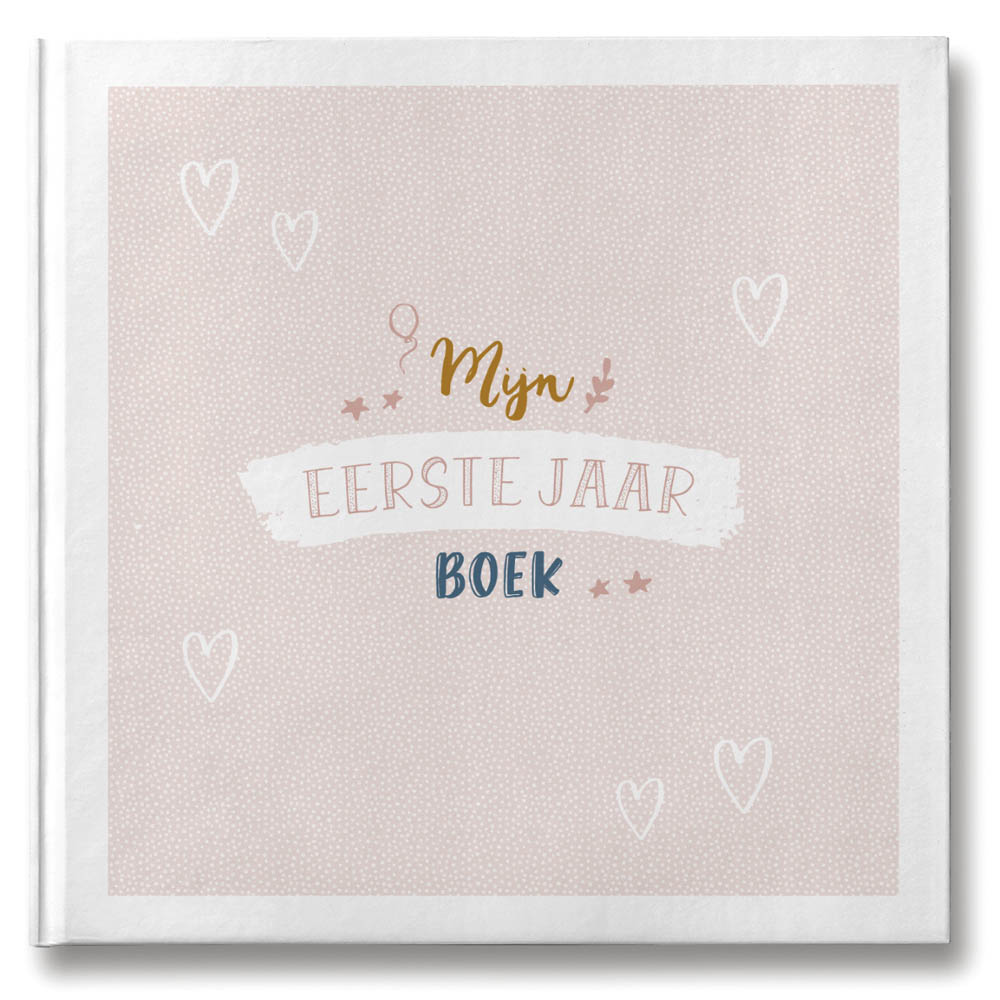 Mijn eerste jaar boek - roze