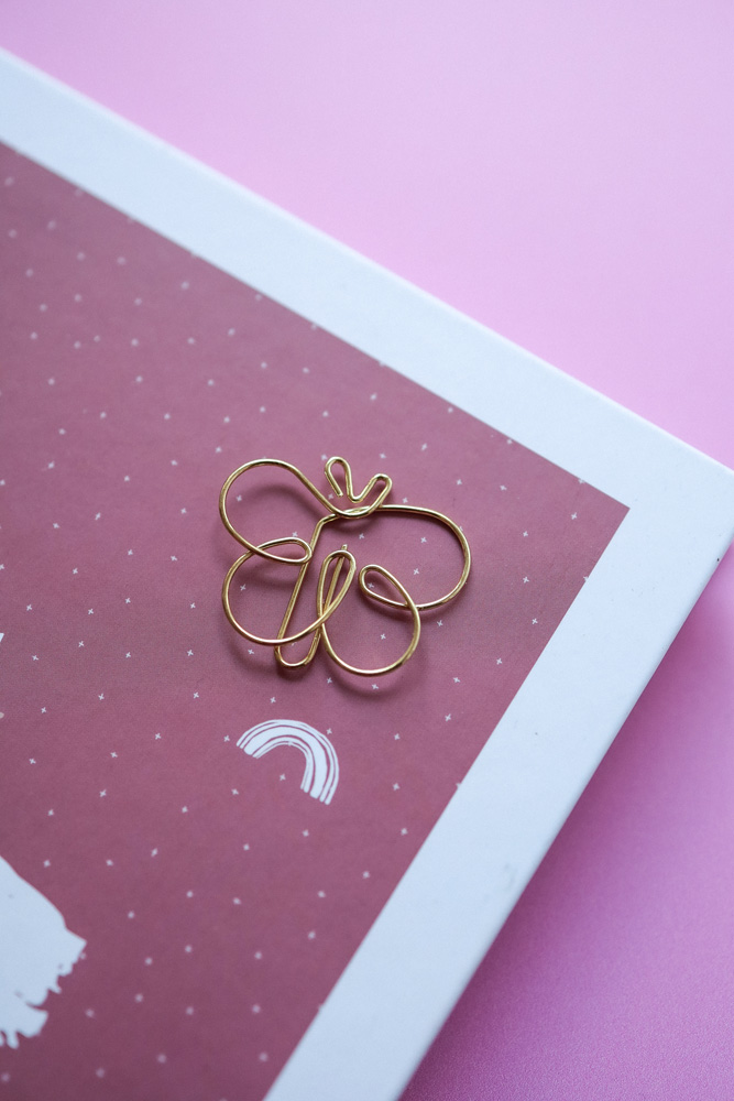 Paperclips vlinder - 20 stuks - goud Paperclips vlinder - 20 stuks - goud