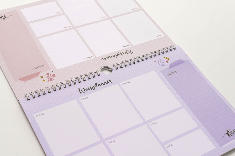 Weekplanner incl. stickervel - Universe