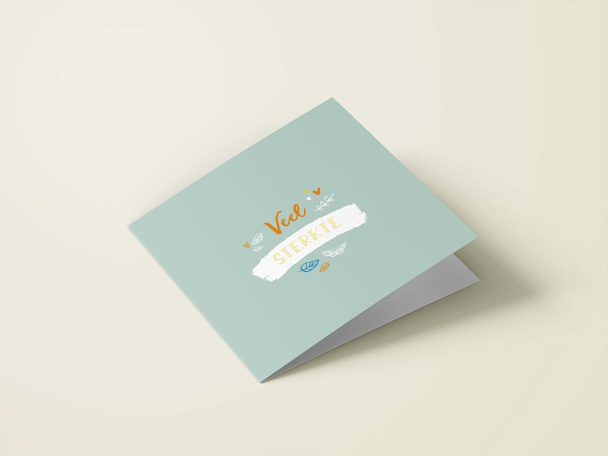 Wenskaarten beterschap / sterkte - set van 6 - incl enveloppen - Eclipse