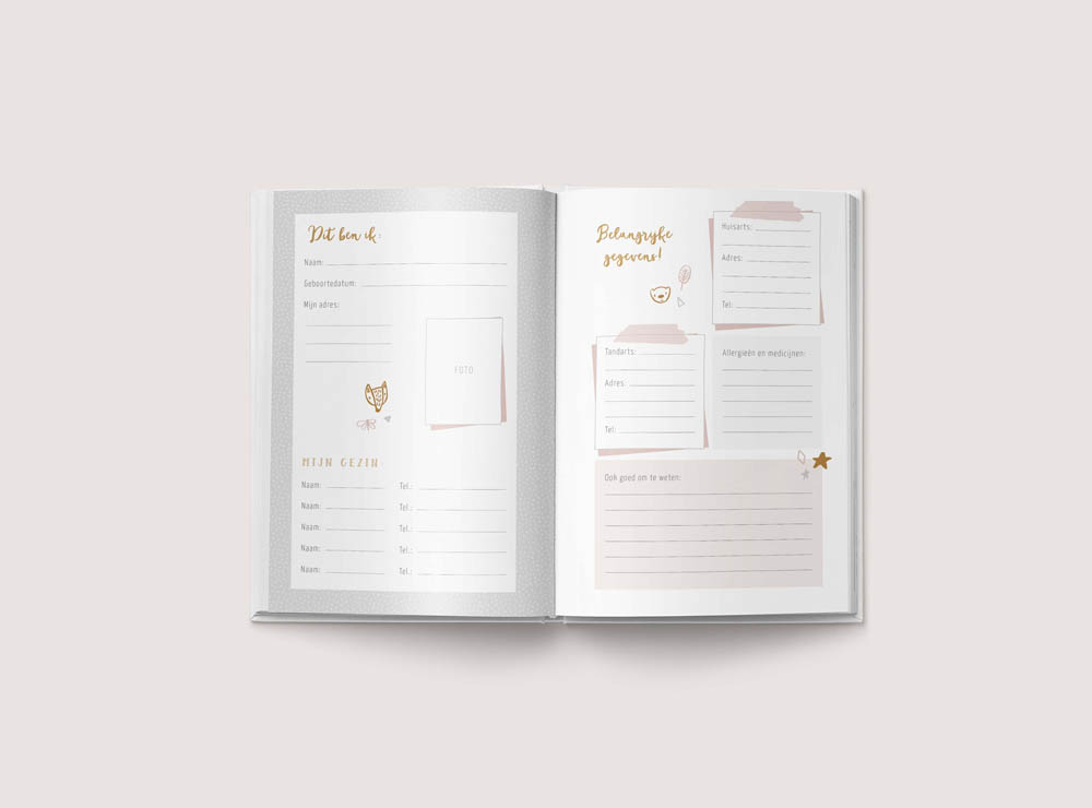 Mijn oppasboek - roze