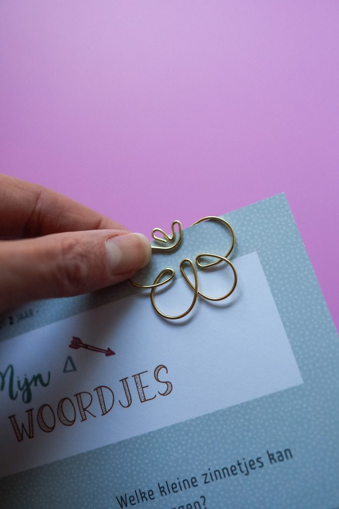 Paperclips vlinder - 20 stuks - goud Paperclips vlinder - 20 stuks - goud