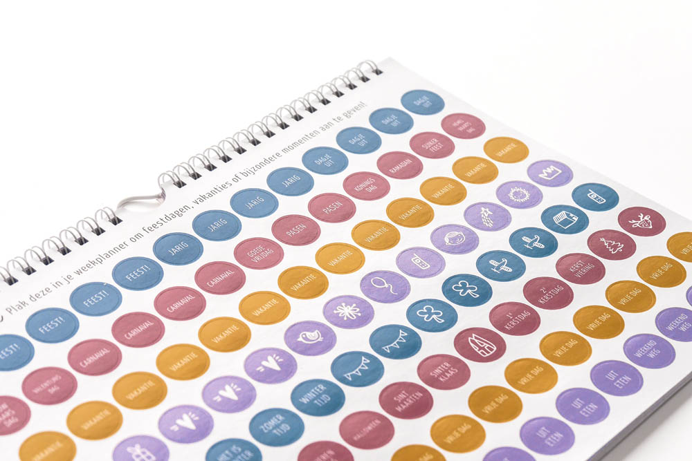 Weekplanner incl. stickervel - Universe