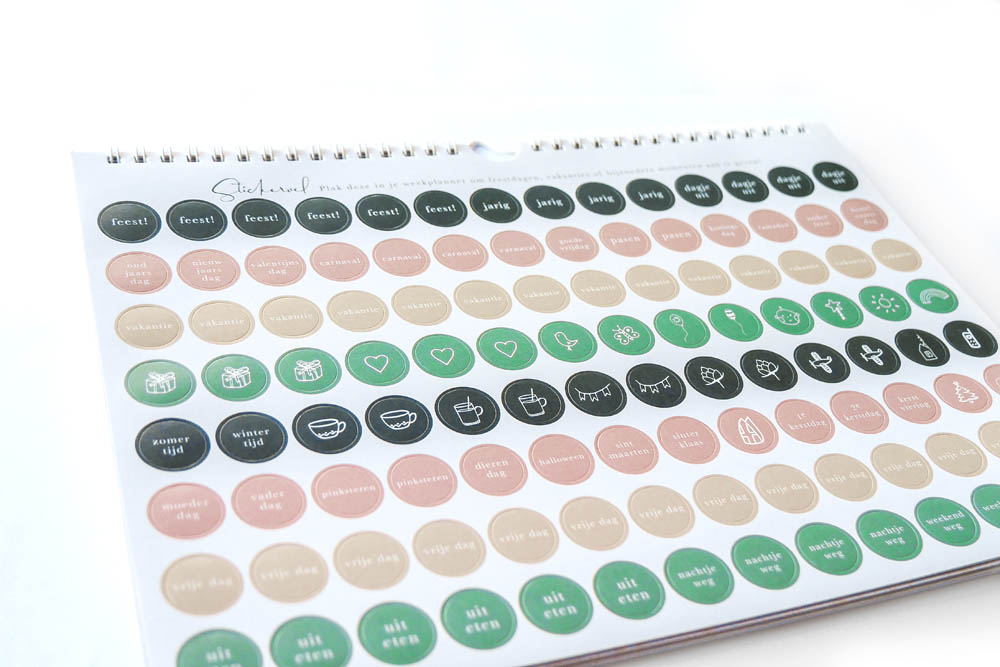 Weekplanner incl. stickervel - Eclipse Weekplanner incl. stickervel - Eclipse