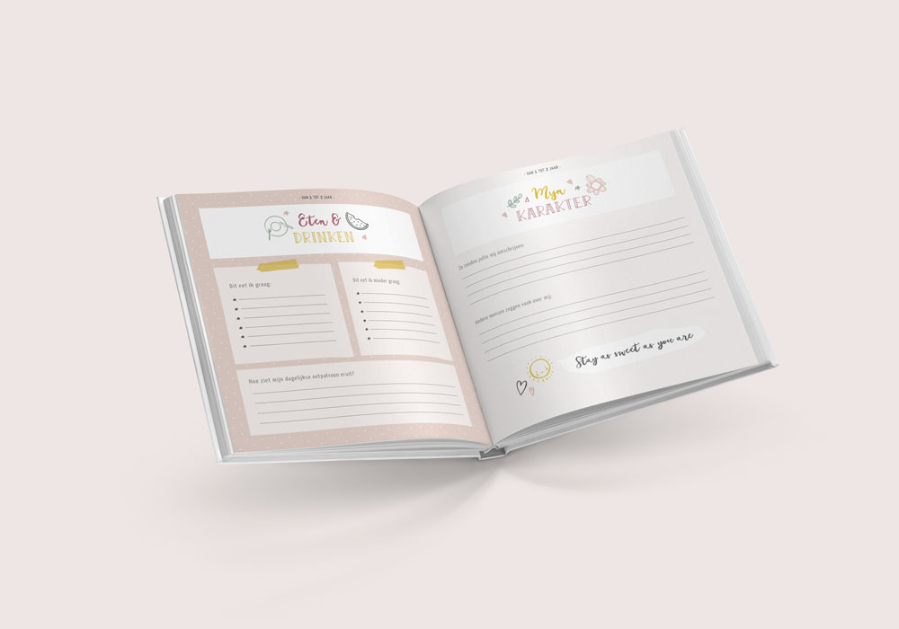 Mijn opgroeiboek (1 tot 4 jaar) - roze