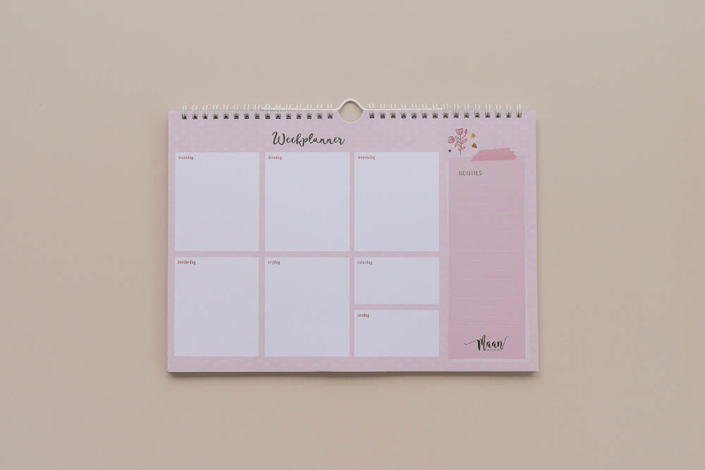 Weekplanner incl. stickervel - Universe