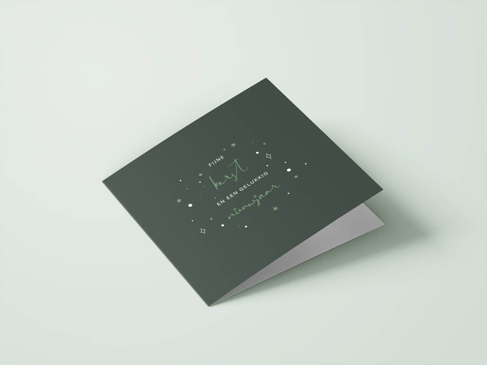 Wenskaarten kerst - set van 6 - incl enveloppen - Eclipse