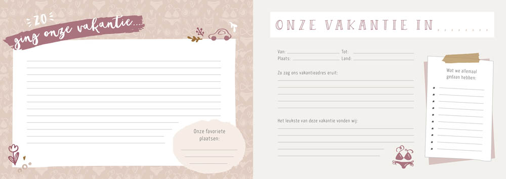 Ons vakantieboek