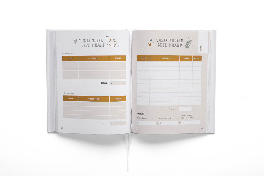 Mijn budgetplanner - inzicht in inkomsten en uitgaven