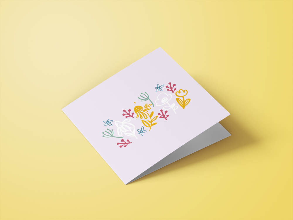 Wenskaarten blanco - set van 6 - incl enveloppen - Universe