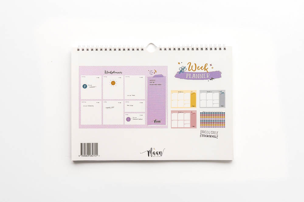 Weekplanner incl. stickervel - Universe