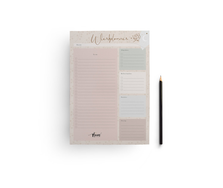 Werkplanner - to do notitieblok - A4 - Eclipse