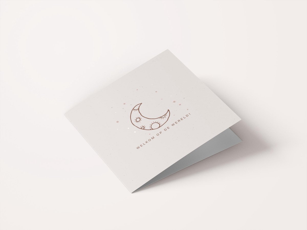 Wenskaarten geboorte - set van 6 - incl enveloppen - Eclipse