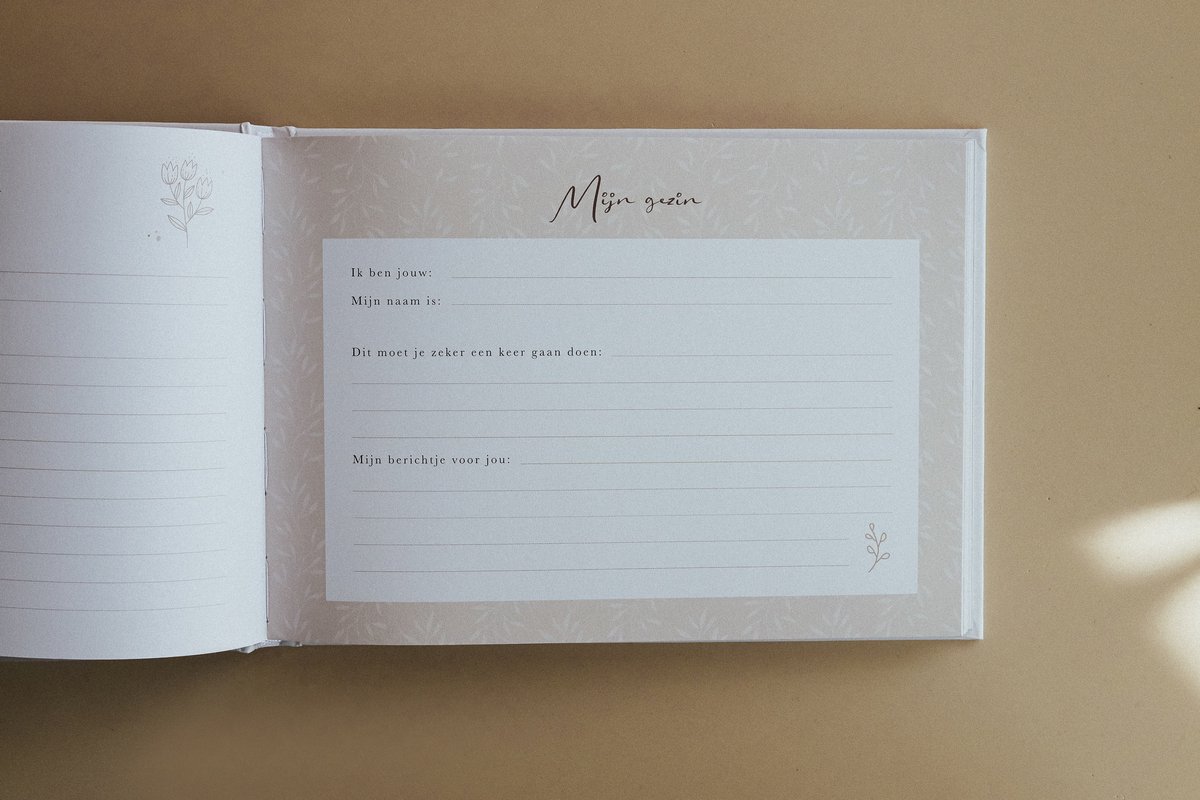 Mijn kraamvisiteboek - Invulboek voor kraamvisite - Kraambezoekboek A5 - Geschikt voor 74 gasten
